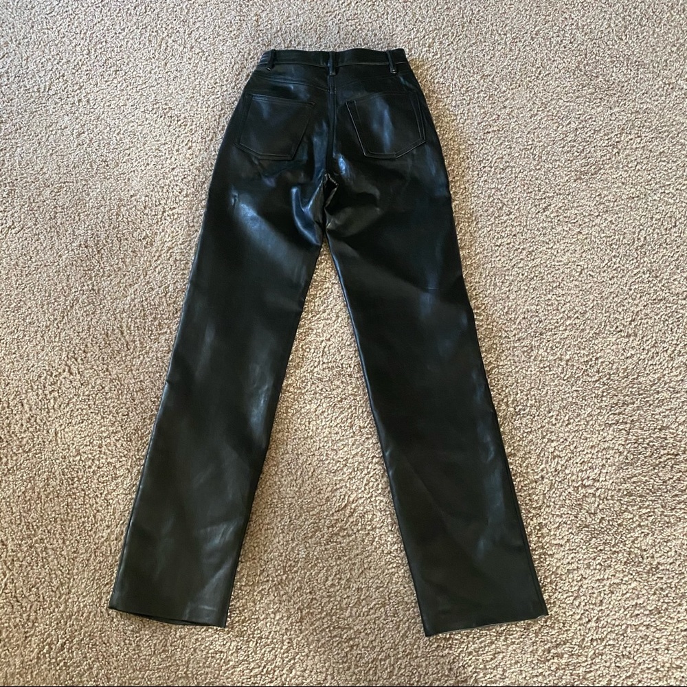 SOLD Aritzia Melina black vegan leather pants - Picture 6 of 7